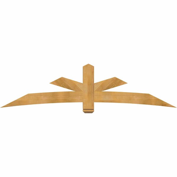Ekena Millwork Alberta Rough Sawn Timber Gable Bracket, Western Red Cedar, 96"W x 24"H x 4"D x 6"F, 6/12 Pitch GBW096X24X0406ALB00RWR - main